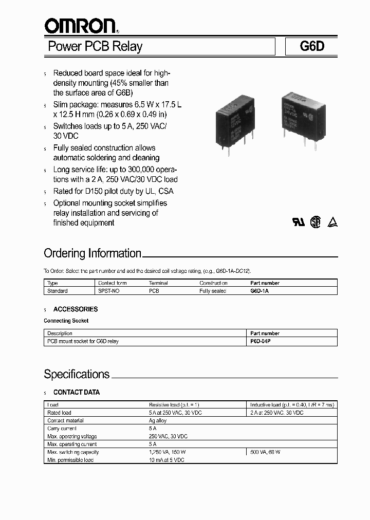 G6D-1A_632180.PDF Datasheet