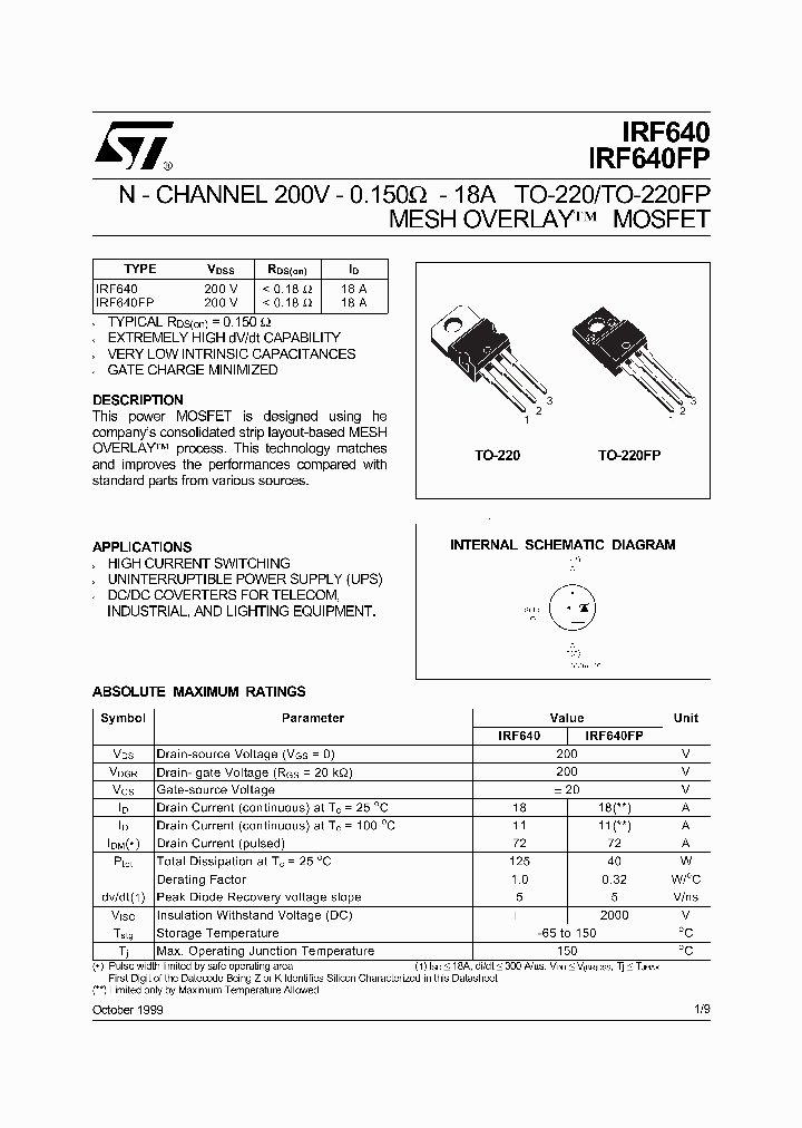 IRF640_773017.PDF Datasheet