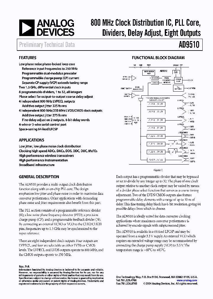 AD9510_774728.PDF Datasheet