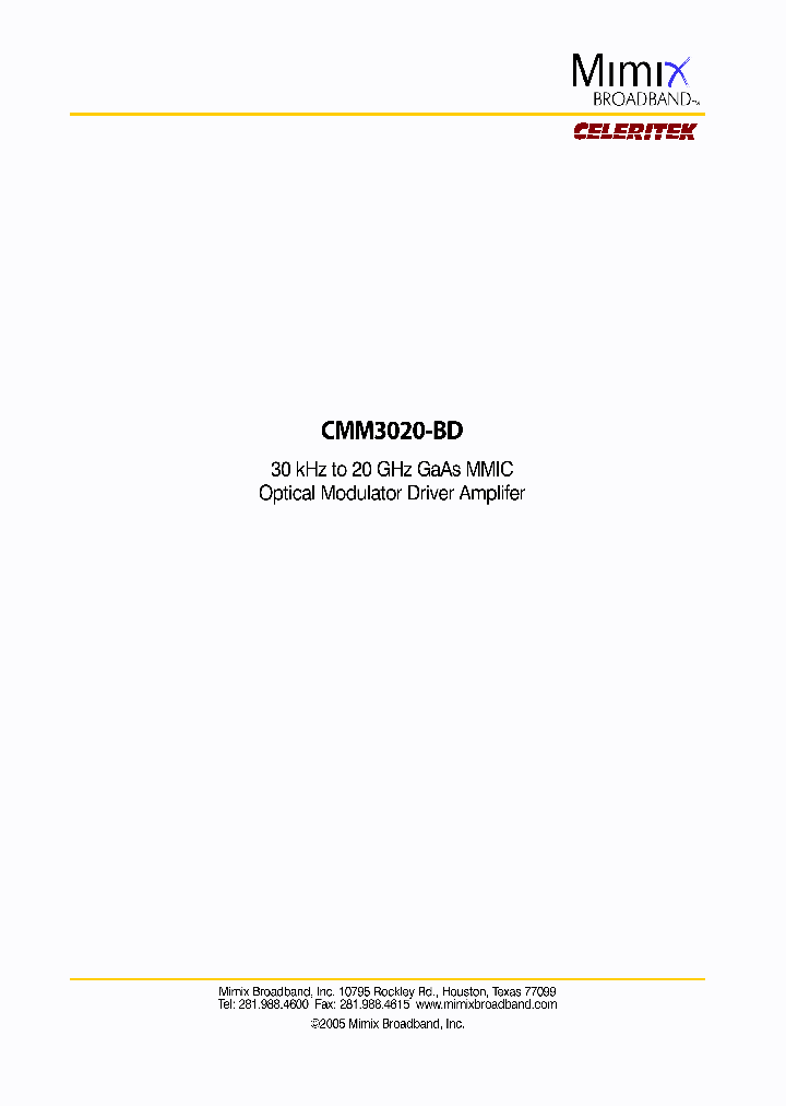 CMM3020-BD-0192_971322.PDF Datasheet