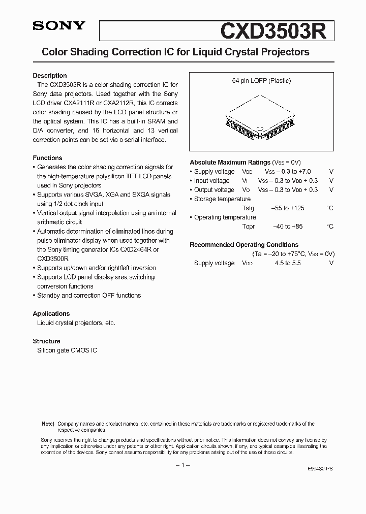 CXD3503R_828369.PDF Datasheet