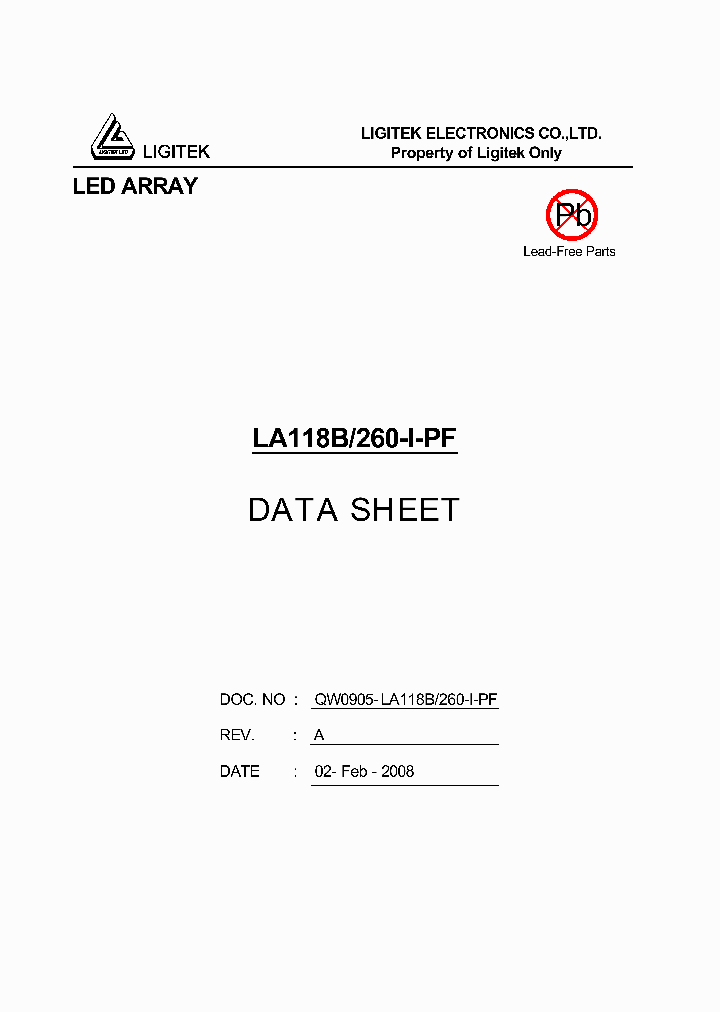 LA118B-260-I-PF_979781.PDF Datasheet