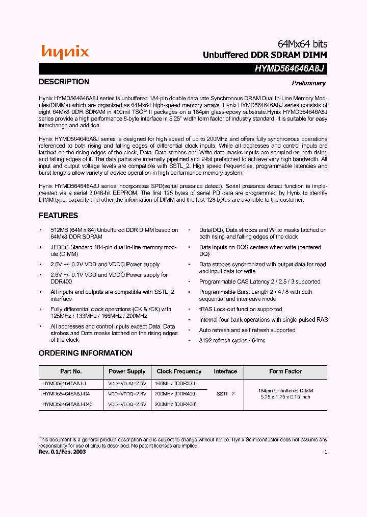 HYMD564646A8J-J_895839.PDF Datasheet