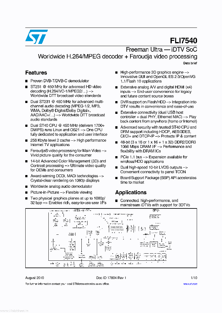 FLI7540_695583.PDF Datasheet