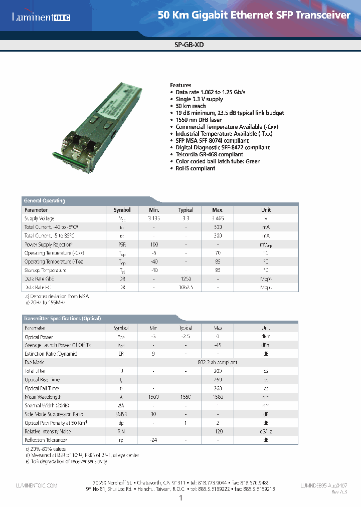 SP-GB-XD-TDA_999390.PDF Datasheet