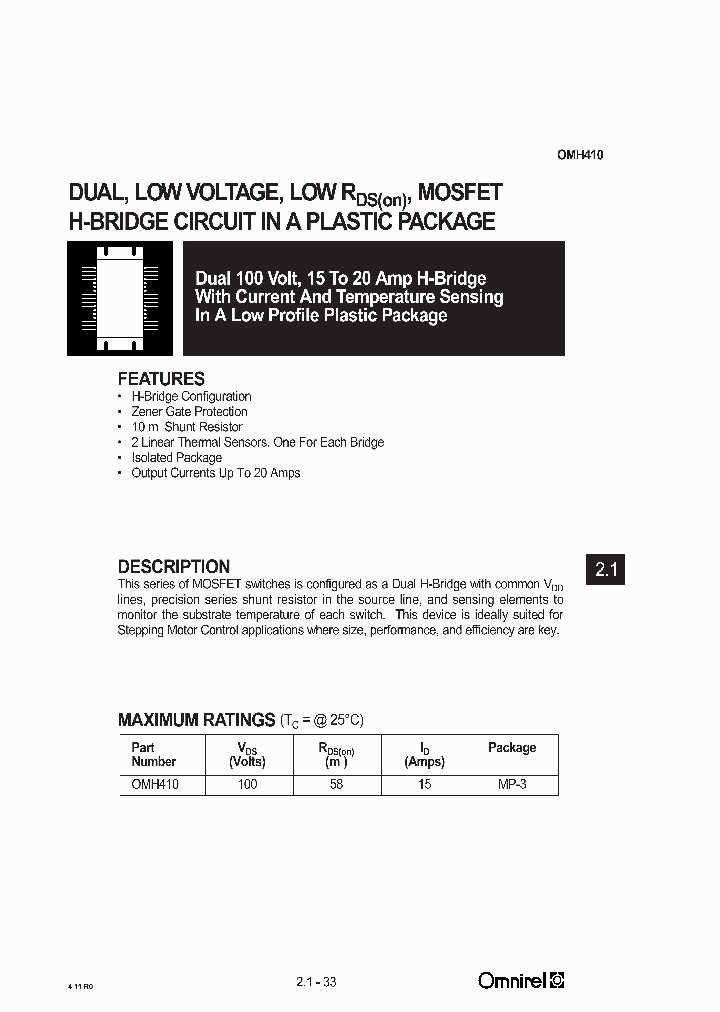 OMH410_644634.PDF Datasheet