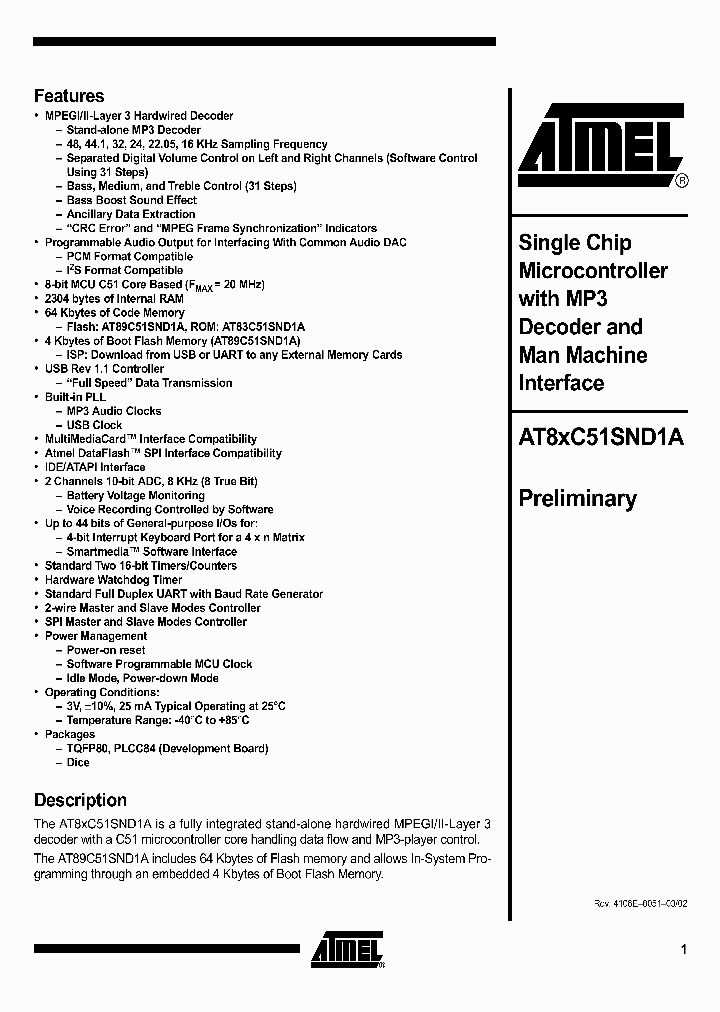 AT83SND1AXXX-ROTIL_651024.PDF Datasheet
