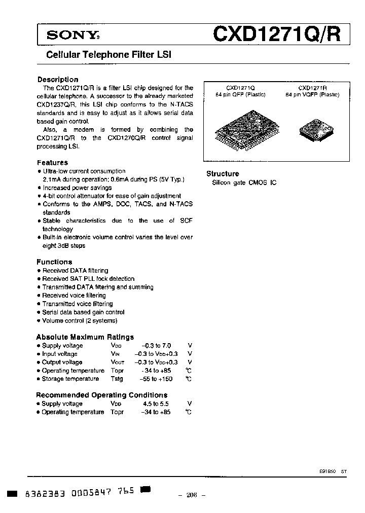 CXD1271Q_651169.PDF Datasheet