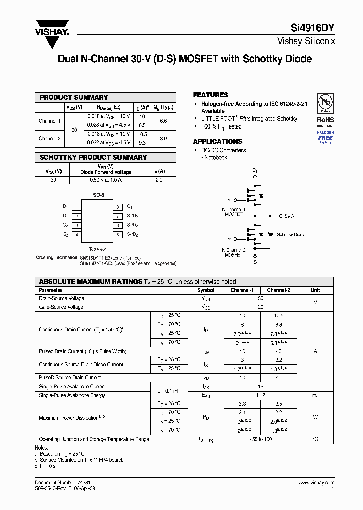 SI4916DY-T1-GE3_653134.PDF Datasheet