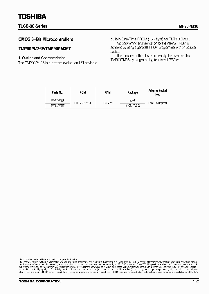 TMP90PM36T_665099.PDF Datasheet