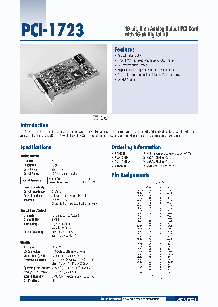 PCI-1723_1079090.PDF Datasheet