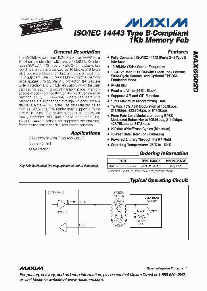 MAX66020_1084586.PDF Datasheet