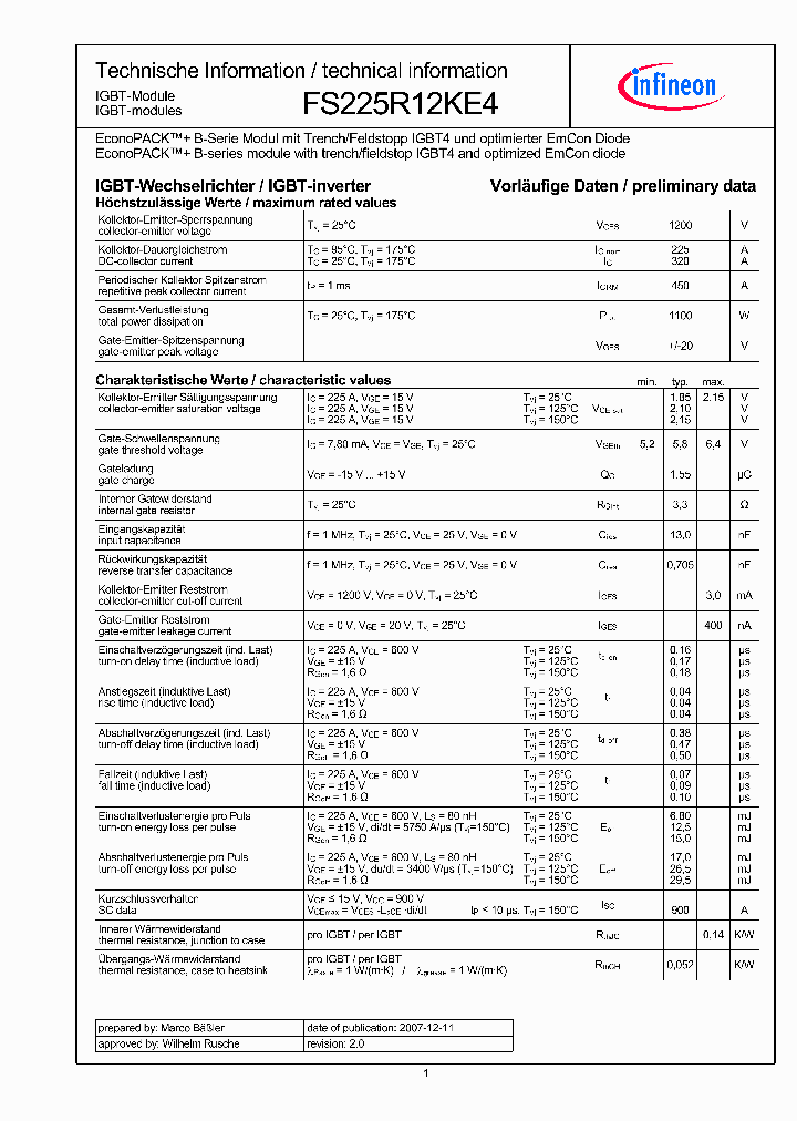 FS225R12KE4_1090923.PDF Datasheet