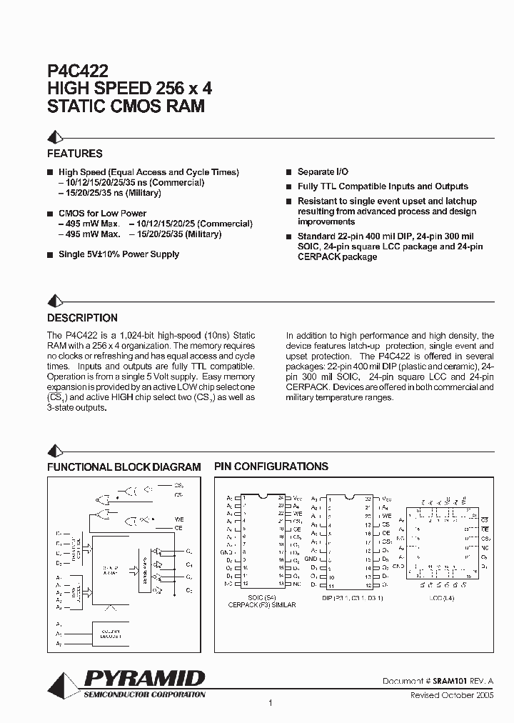 P4C422-25DC_679170.PDF Datasheet