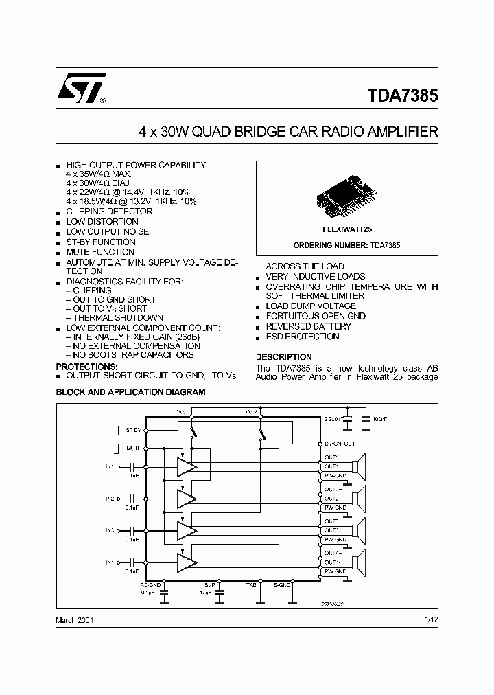 TDA7385_962661.PDF Datasheet