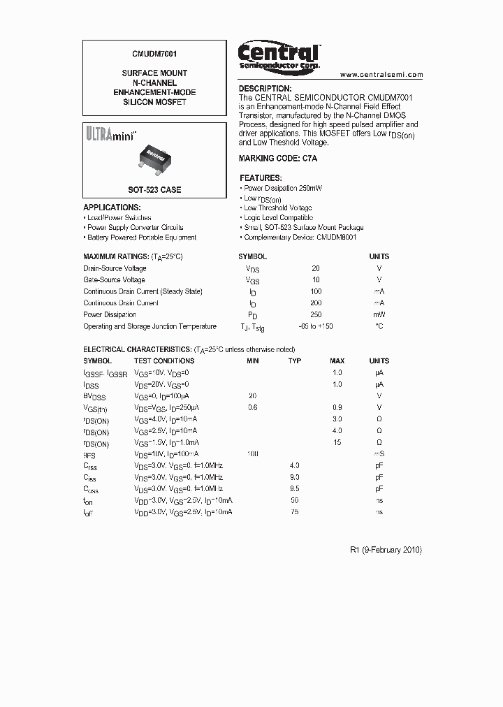 CMUDM7001_1102064.PDF Datasheet