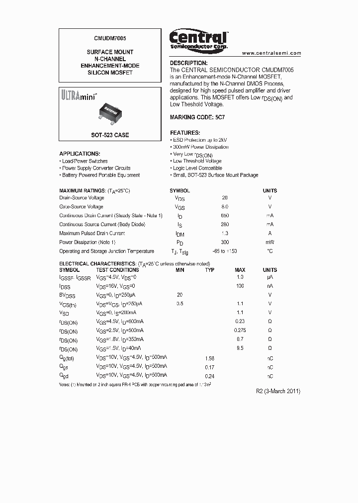 CMUDM7005_1102066.PDF Datasheet