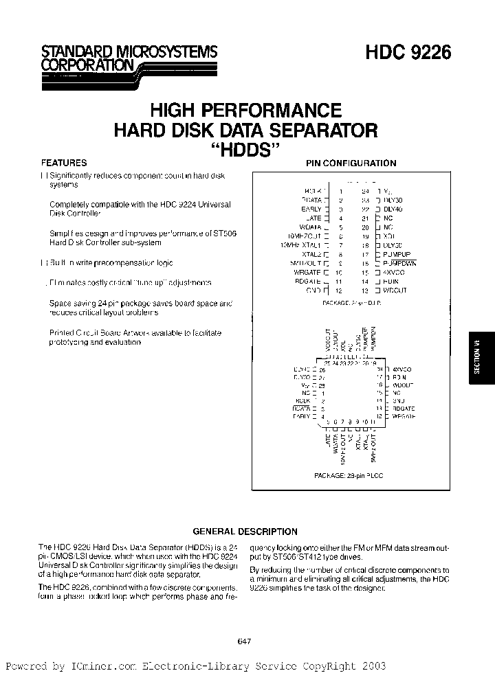 HDC9226P_682208.PDF Datasheet