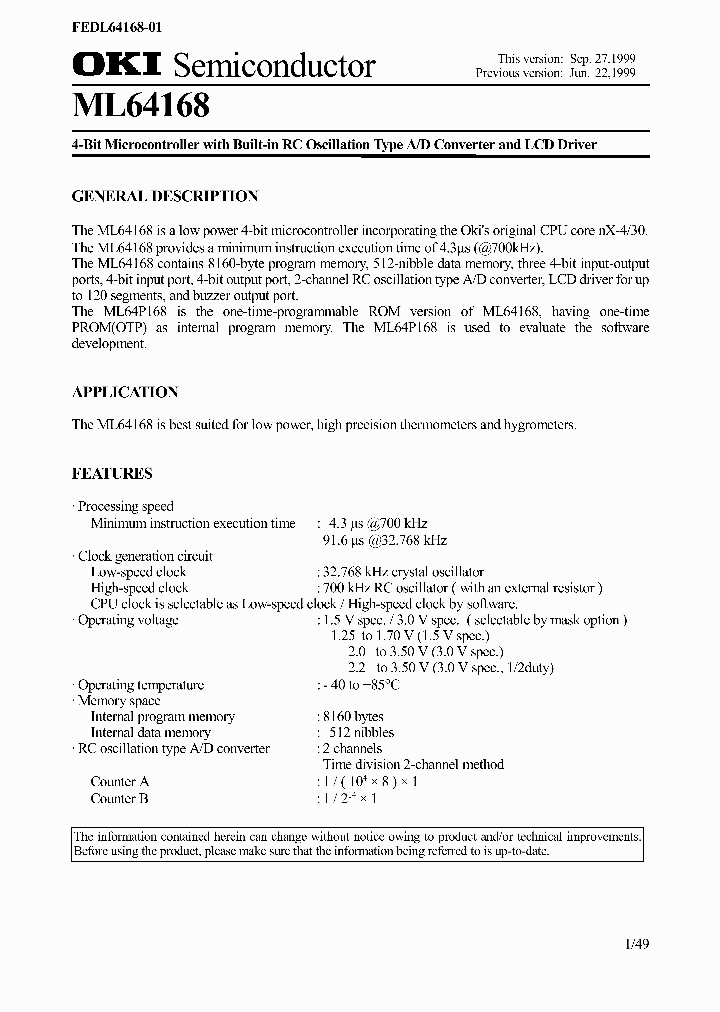 ML64168_984092.PDF Datasheet