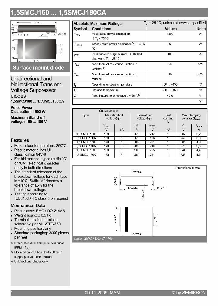 15SMCJ170A_686720.PDF Datasheet