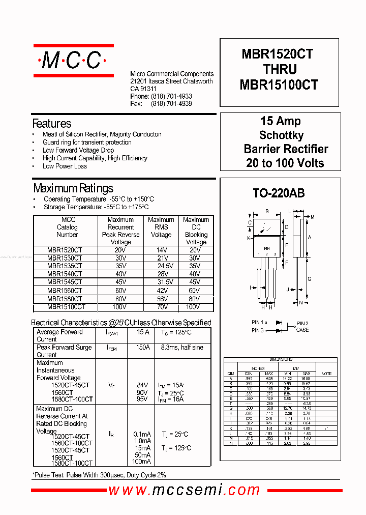 MBR1545CT_831091.PDF Datasheet