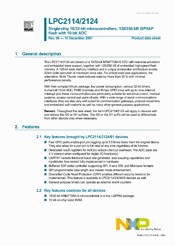 LPC2114_851161.PDF Datasheet