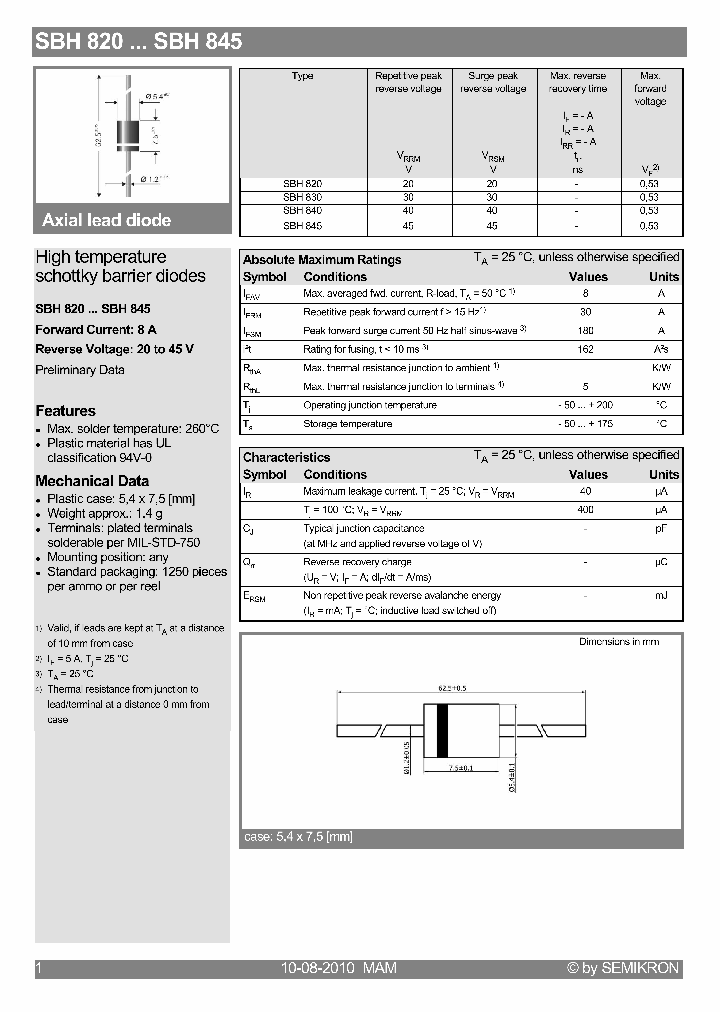 SBH840_1135049.PDF Datasheet