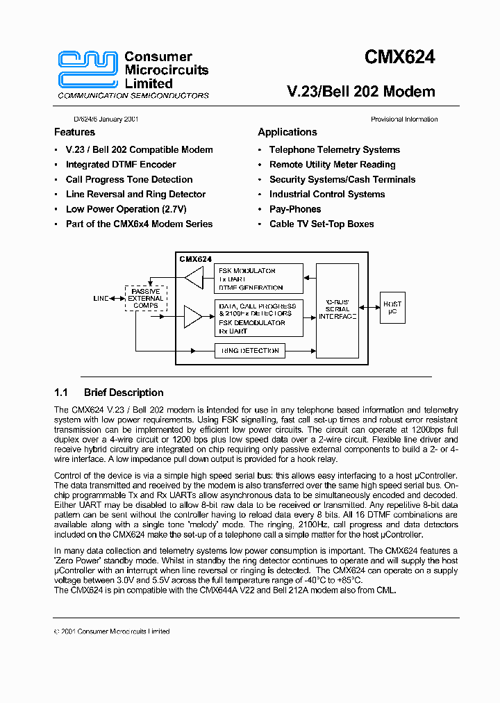 CMX624_1152221.PDF Datasheet