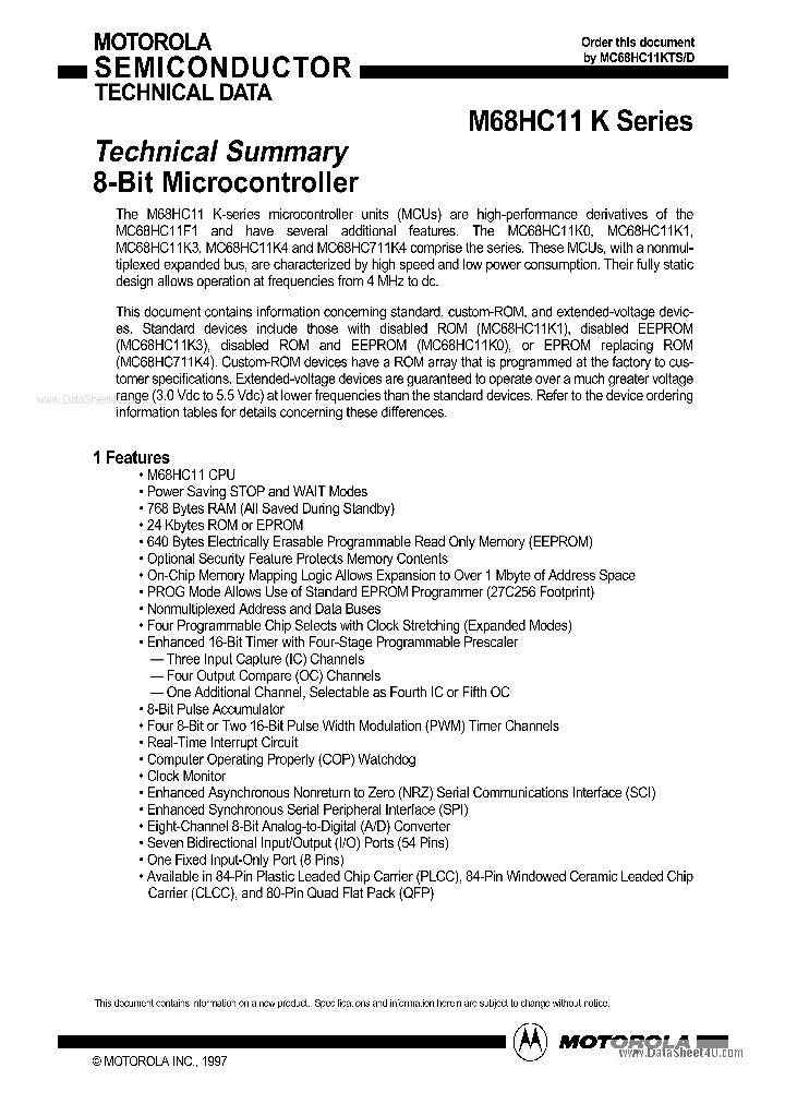MC68HC11K_883941.PDF Datasheet