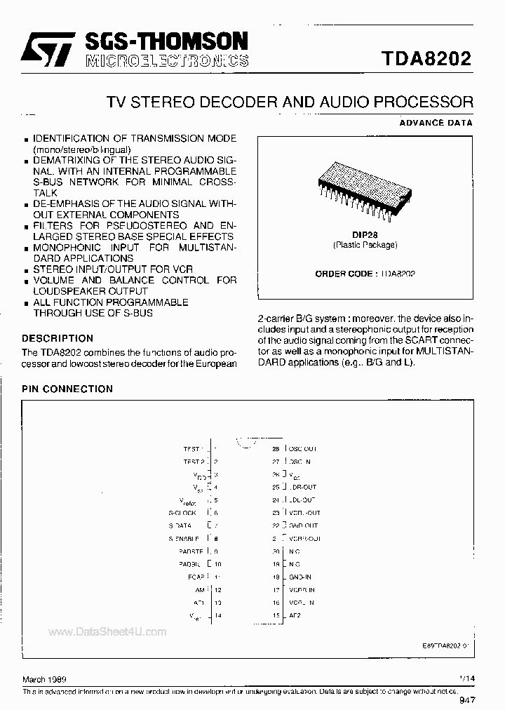 TDA8202_885502.PDF Datasheet