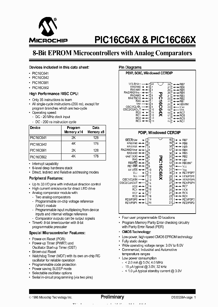 PIC16C661-04IL_1183904.PDF Datasheet