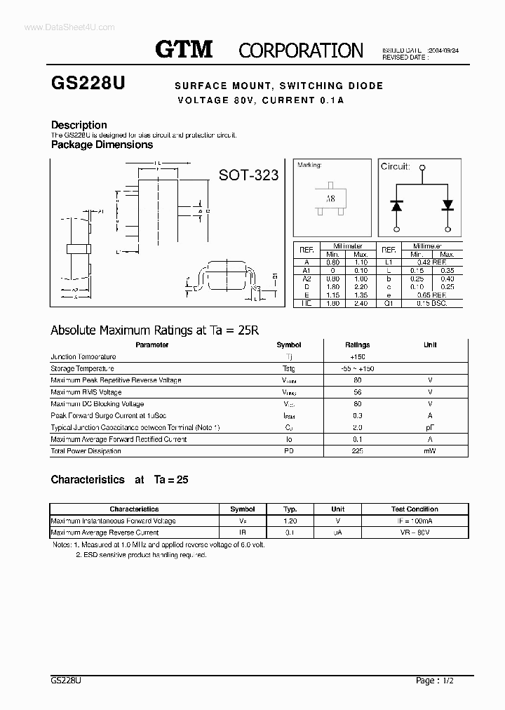 GS228U_915005.PDF Datasheet