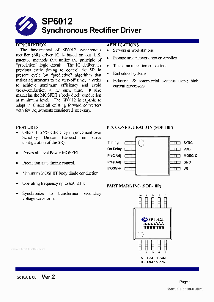 SP6012_916677.PDF Datasheet
