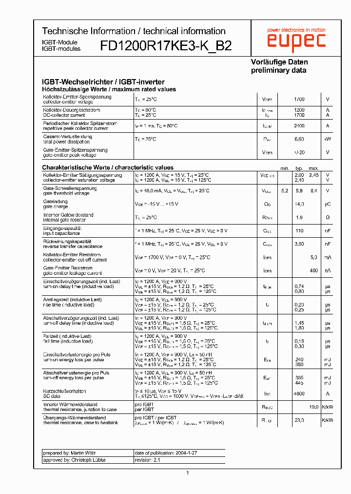 FD1200R17KE3-KB2_1197126.PDF Datasheet