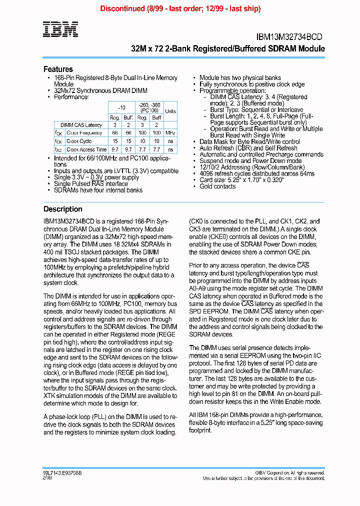 IBM13M32734BCD_735852.PDF Datasheet