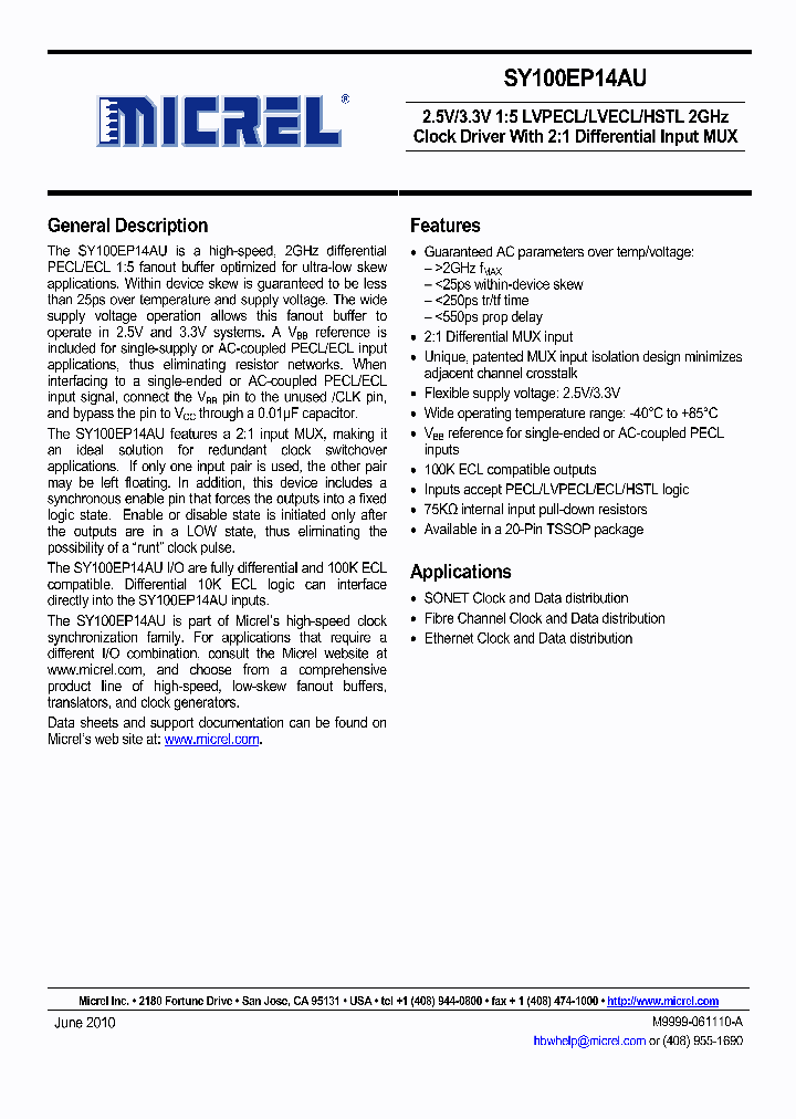 SY100EP14AUKGTR_1207950.PDF Datasheet