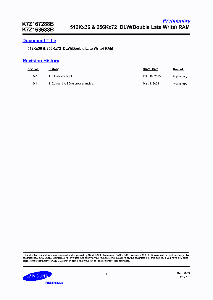 K7Z167288B_1211733.PDF Datasheet