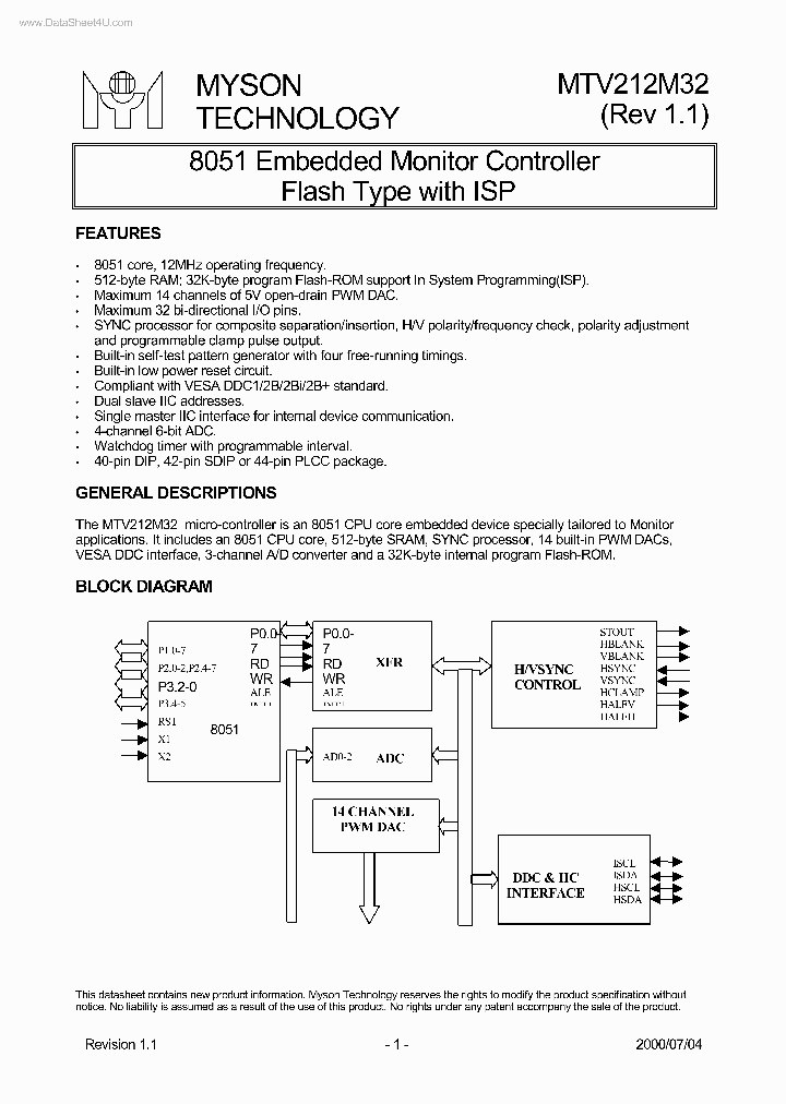 MTV212M32_930424.PDF Datasheet