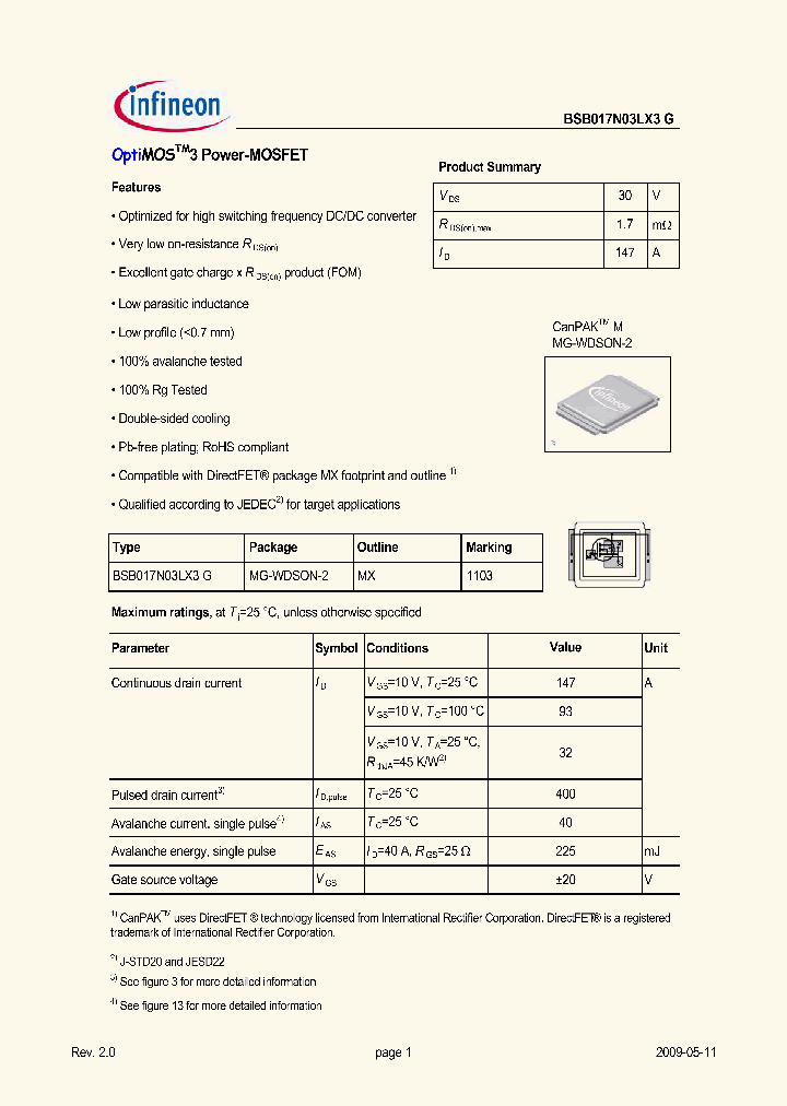 BSB017N03LX3G_1251532.PDF Datasheet