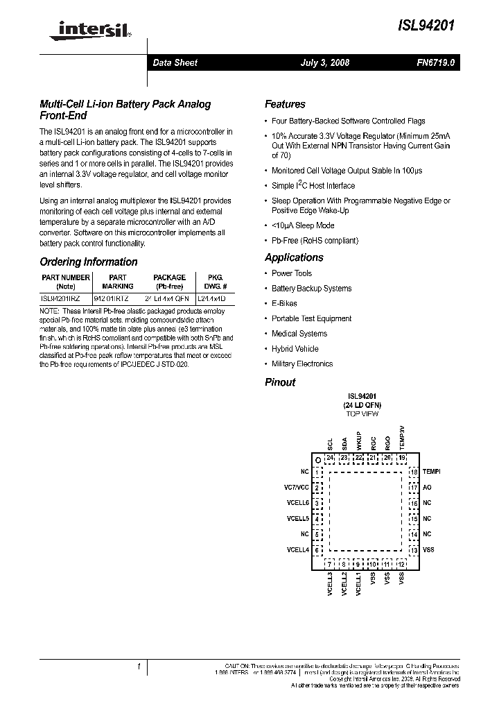 ISL94201_1252985.PDF Datasheet