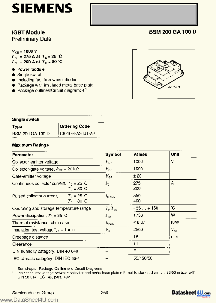 BSM200GA100D_931047.PDF Datasheet