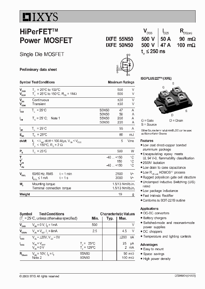 IXFE50N50_1311907.PDF Datasheet