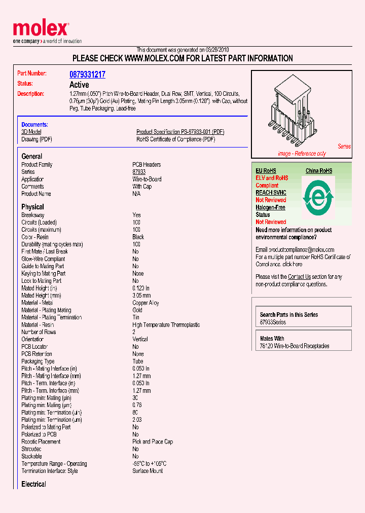 87933-1217_1301940.PDF Datasheet