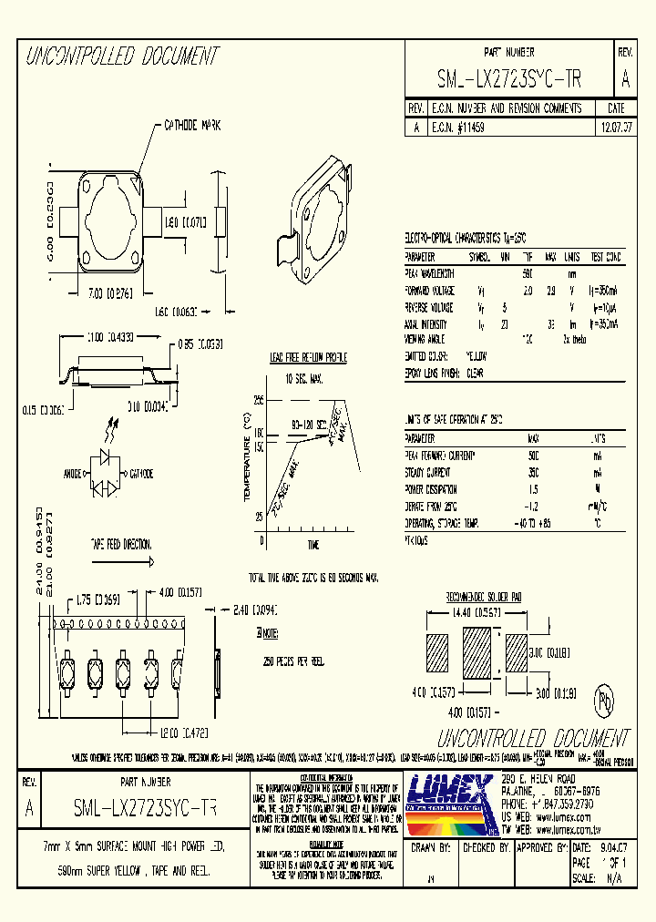 SML-LX2723SYC-TR_1317385.PDF Datasheet