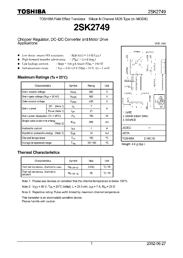 2SK2749_1332263.PDF Datasheet