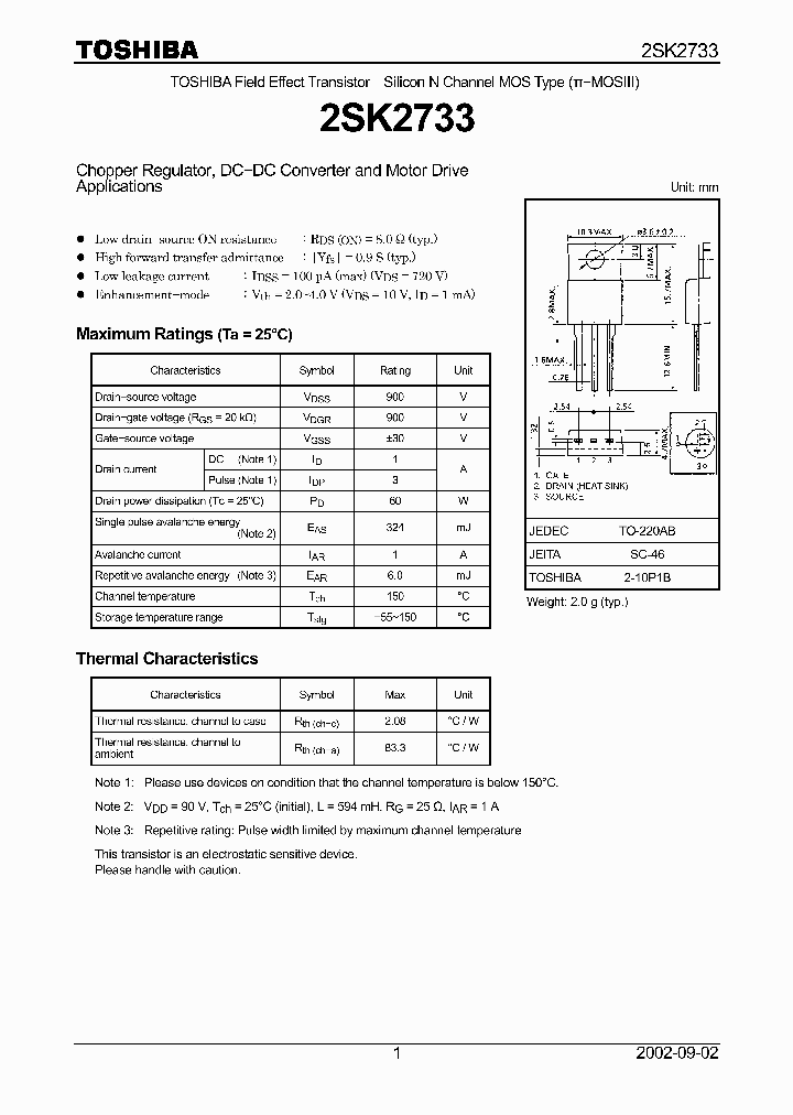 2SK2733_1332261.PDF Datasheet