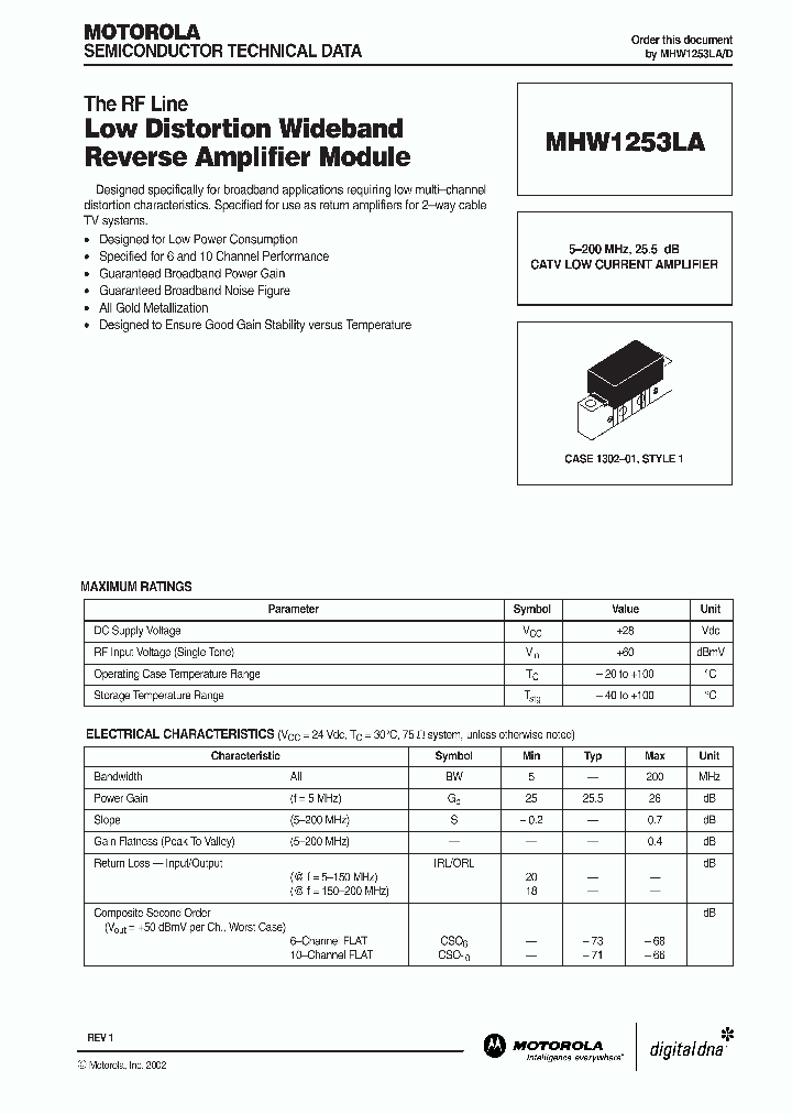 MHW1253LA_1352991.PDF Datasheet