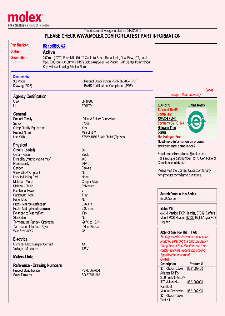 87568-5043_1340623.PDF Datasheet