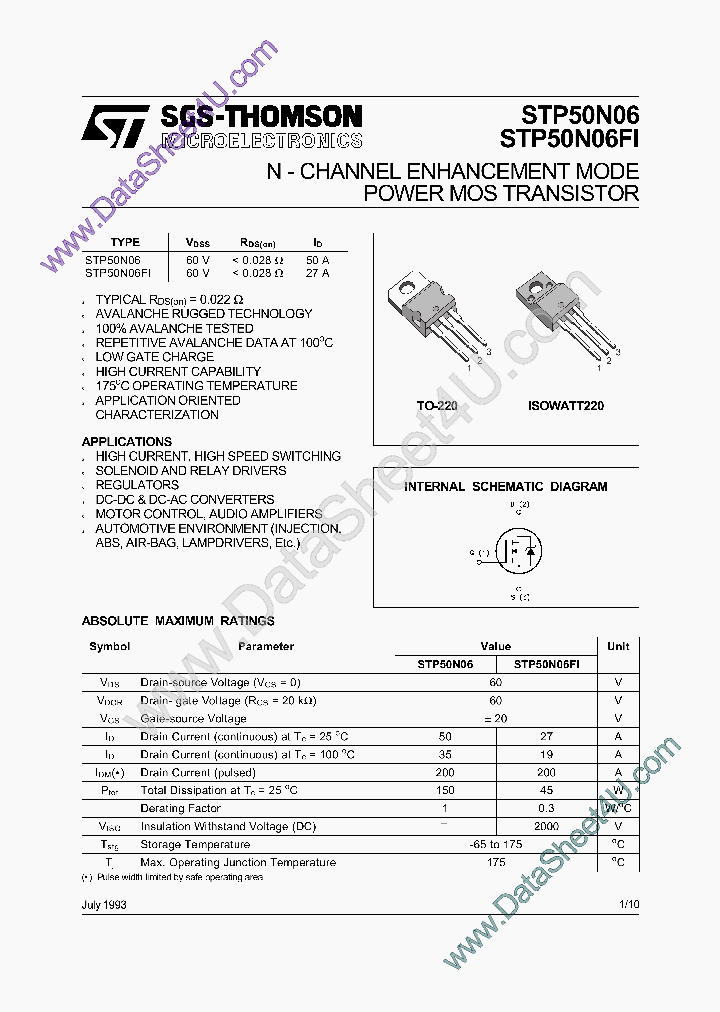 STP50N06_1051299.PDF Datasheet