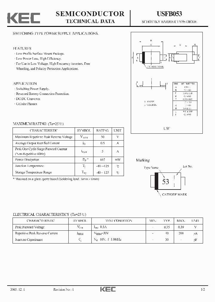 USFB053_1371539.PDF Datasheet